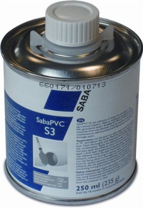 Afbeeldingen van SABA PVC-lijm SabaPVC S3 0,25L KIWA met kwast