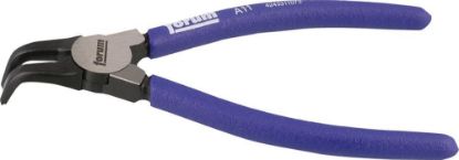 Afbeeldingen van FORUM Borgveertang t.b.v. buitenring gebogen kop gepolijst met geïsoleerde kunststof handgreep A11 140MM