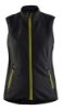 Afbeeldingen van BLÅKLÄDER Softshell bodywarmer dames 3851 zwart/High Vis geel XL