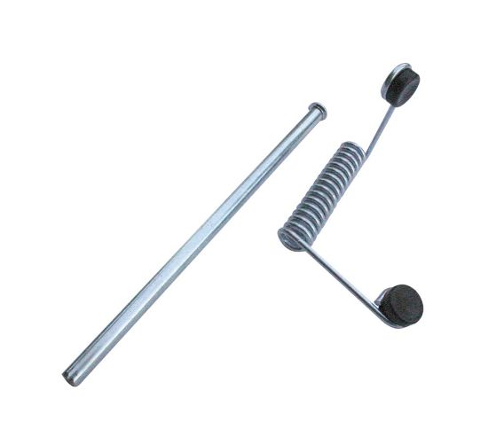 Afbeeldingen van Deurveer (inbouw) staal VZ met scharnierpen