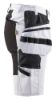 Afbeeldingen van BLÅKLÄDER Schildersshort dames met stretch X1900 7171 wit/zwart C50