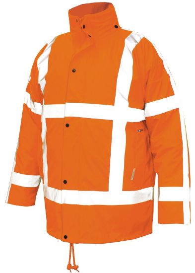 Afbeeldingen van M-WEAR Parka RWS gevoerd 5567 fluoriserend oranje L