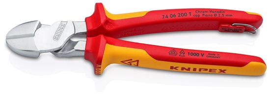 Afbeeldingen van KNIPEX Kracht zijsnijtang 7406200TBK DIN5749 200MM