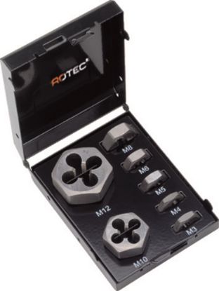 Afbeeldingen van ROTEC Snijmoerenset 370 7-delig M3-M12