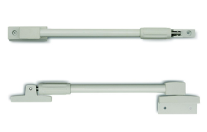 Afbeeldingen van DX Telescopische raamuitzetter wit-wit naar binnen- & buitendraaiend 225-295MM