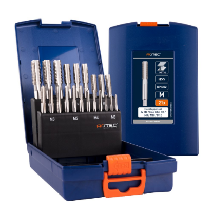 Afbeeldingen van ROTEC Handtappenset 300 21-delig M3-M12 ABS