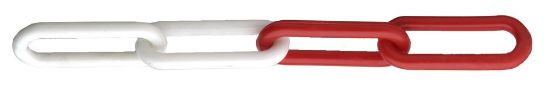Afbeeldingen van DX Kunststof ketting rood-wit 10MM