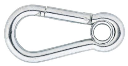 Afbeeldingen van Karabijnhaak met kous C-DIN5299 VZ 100X10MM