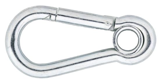 Afbeeldingen van Karabijnhaak met kous C-DIN5299 VZ 100X10MM