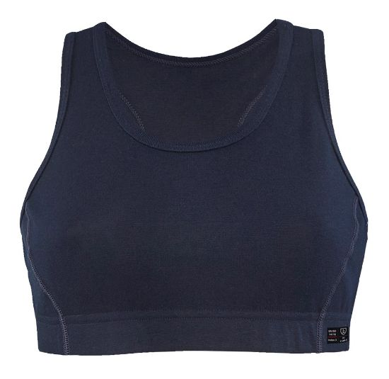 Afbeeldingen van BLÅKLÄDER Sportbeha vlamvertragend 1825 marineblauw XS