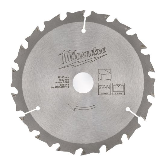 Afbeeldingen van CIRCULAR SAW BLADE CIRCS140X20X18Z -1PC