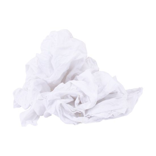 Afbeeldingen van Poetslap lakenstof wit 10kg