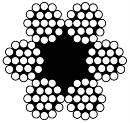 Afbeeldingen van DX Staalkabel 6X19+1TWK VZ 8MM 50M