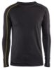 Afbeeldingen van BLÅKLÄDER Onderhemd 100% merino XLIGHT 4799 donkergrijs/geel L