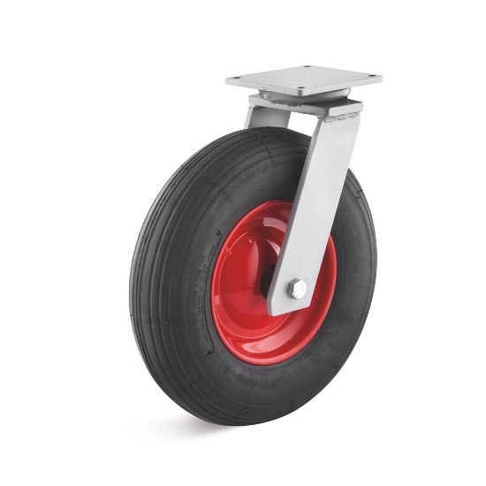 Afbeeldingen van TORWEGGE Zwenkwiel luchtband met plaat LRS1 400X100MM h=458MM 250kg