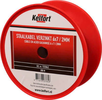 Afbeeldingen van KELFORT Staalkabel EV 6X7 2MM 200M