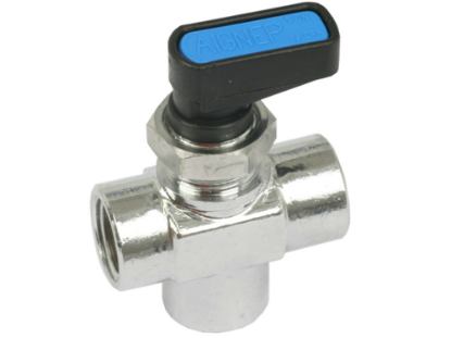 Afbeeldingen van 3-weg kogelkraan GHILUX L-boring G¼"