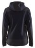 Afbeeldingen van BLÅKLÄDER Gebreid jack dames met softshell 5941 donker marineblauw/zwart XS