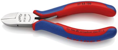 Afbeeldingen van KNIPEX Zijsnijtang elektro 7722130 DIN9654