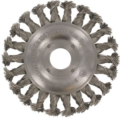 Afbeeldingen van ROTEC Rondborstel getordeerd RVS-draad 22,22MM 115X0,5MM