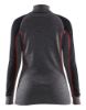 Afbeeldingen van BLÅKLÄDER Onderhemd dames zip-neck 100% merino XWARM 7299 medium grijs/zwart 3XL