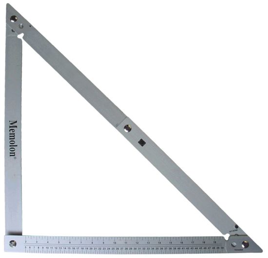 Afbeeldingen van MEMOLON Bouwhaak opvouwbaar ALU 45° & 90° 60X60X85CM