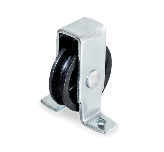 Afbeeldingen van Staande katrol open behuizing EV PA wiel 40MM