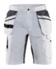 Afbeeldingen van BLÅKLÄDER Schildersshort met stretch 1099 wit/donkergrijs C60
