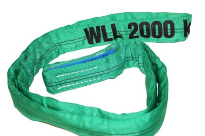 Afbeeldingen van ELLERsling Rondstrop groen 4M werklengte 2M 2ton