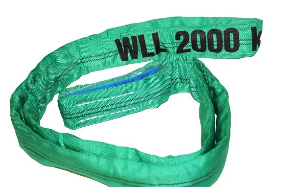 Afbeeldingen van ELLERsling Rondstrop groen 4M werklengte 2M 2ton