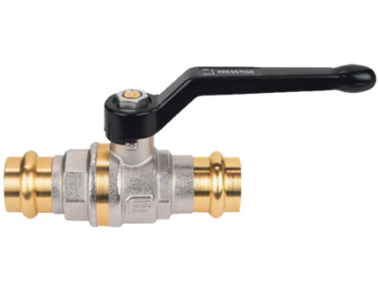 Afbeeldingen van Kogelkraan 22X22MM PRESSTIGE 40bar zwart