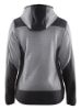 Afbeeldingen van BLÅKLÄDER Gebreid jack dames met softshell 5941 grijs mêlee/zwart S