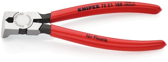 Afbeeldingen van KNIPEX Zijsnijtang kunststof 7221160 85° 160MM