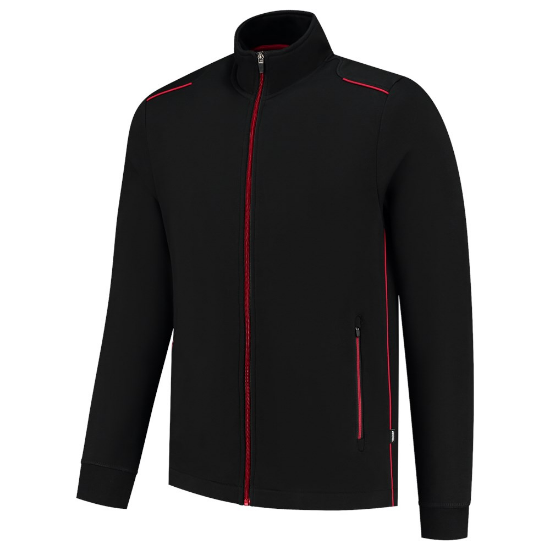Afbeeldingen van TRICORP Sweatvest Accent 302702 zwart/rood S