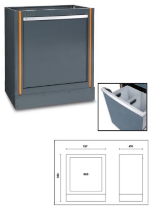 Afbeeldingen van BETA Module met ingebouwde afvalbakken C55 CS