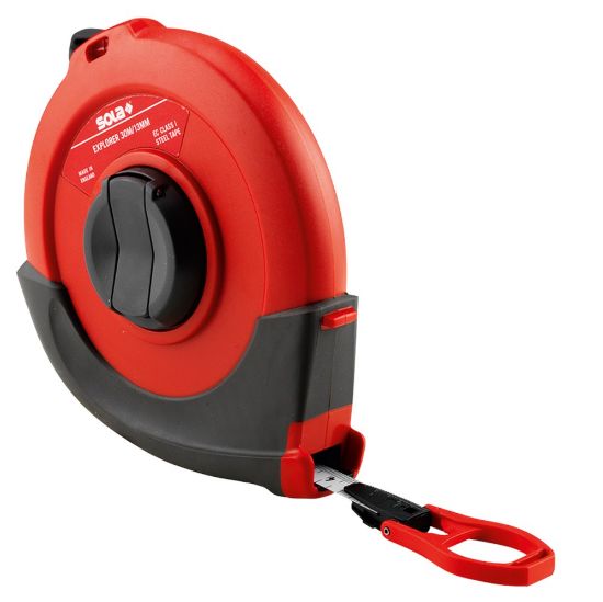 Afbeeldingen van SOLA Landmetermaat staal matcote EG-klasse 1 Explorer EP 13MM 50M