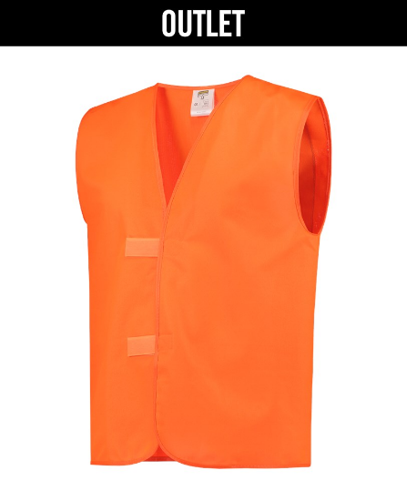 Afbeeldingen van TRICORP Veiligheidsvest zonder strepen 453002 fluor oranje L