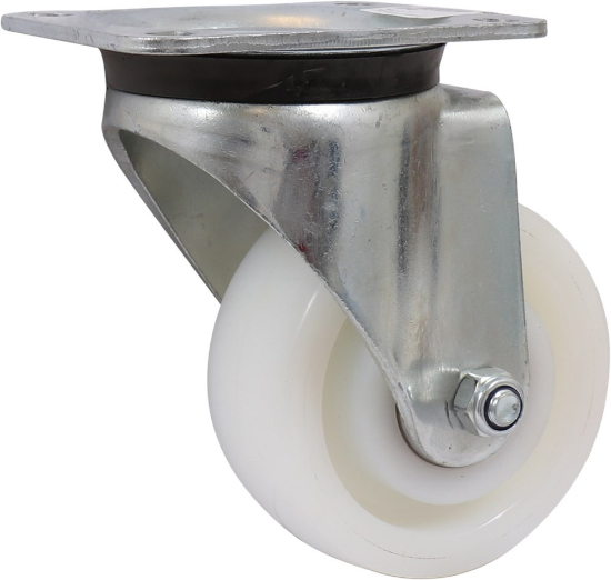 Afbeeldingen van KELFORT Zwenkwiel wit EV met kogellager 125MM