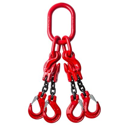 Afbeeldingen van Klep-&inkorthaak 4sprong Grade80 10MM 1M