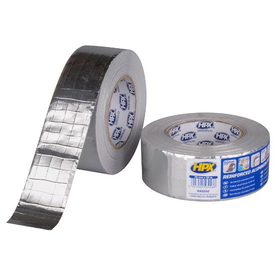 Afbeeldingen van Versterkte aluminium tape 50MM 50M