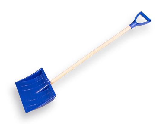 Afbeeldingen van Sneeuwschuiver klein BOBO COMFORT 25CM alu steel en D-greep 90CM