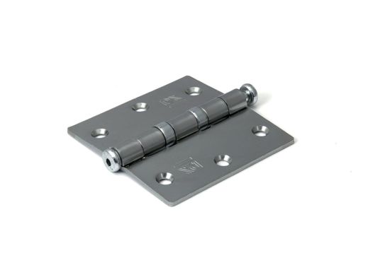 Afbeeldingen van DX Kogellagerscharnier rechte hoeken + pen RVS geborsteld 76X76MM