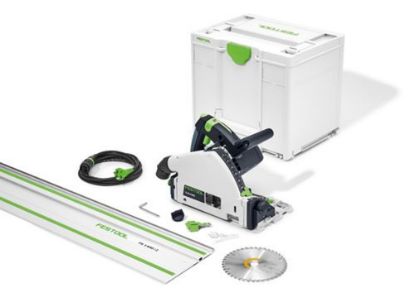 Afbeeldingen van FESTOOL Invalcirkelzaag TS 55 FEBQ-Plus-FS 160MM 1200W met geleiderail