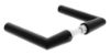 Afbeeldingen van OXLOC Deurkruk haaks-model Nice aluminium zwart 37-52MM