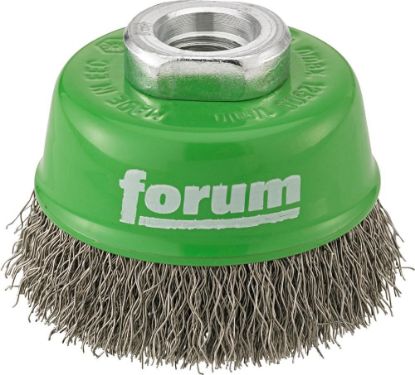 Afbeeldingen van FORUM Komborstel gegolfd RVS M14 60MM