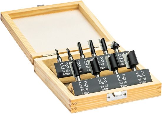 Afbeeldingen van Bovenfreesset HM groeffrees 8MM 10x