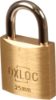 Afbeeldingen van OXLOC Cilinderhangslot EV messing laag 25MM KA2502