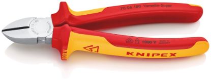 Afbeeldingen van KNIPEX Zijsnijtang VDE 7006180 DIN60900 180MM