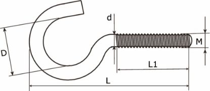 Afbeeldingen van DX Schroefhaak VZ