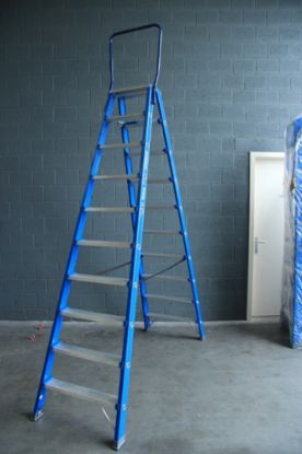 Afbeeldingen van ASC Dubbele trap Premium 2X10 met beugel 2,5M stahoogte 